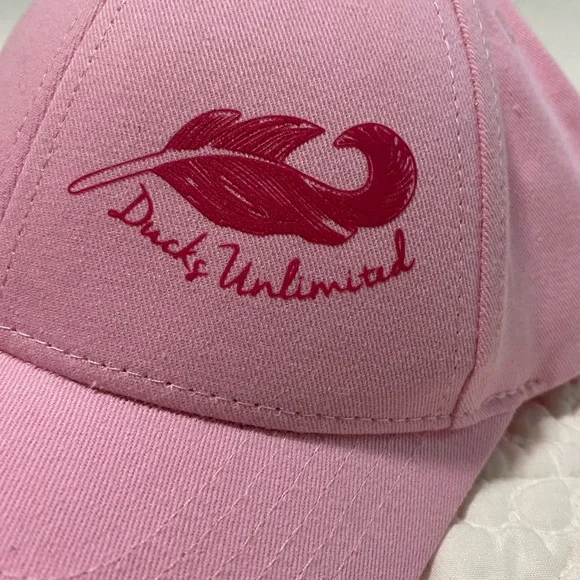 Pink Duck Unlimited Baseball Cap - Picture 2 of 6